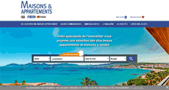 Desktop Screenshot of maisonsetappartements.fr