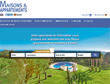 Tablet Screenshot of maisonsetappartements.fr
